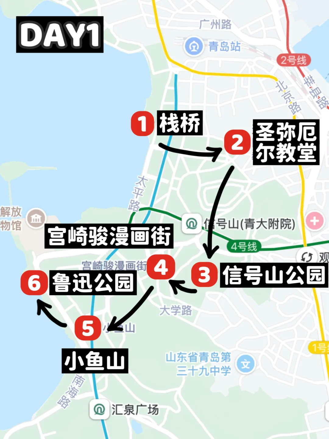 青岛懒人版旅游攻略！！不走回头路！！