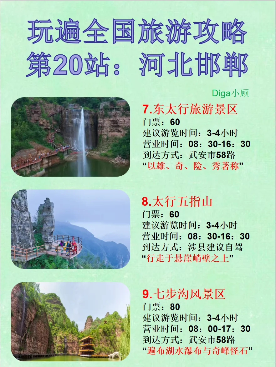 玩遍全国20站:✈️河北邯郸