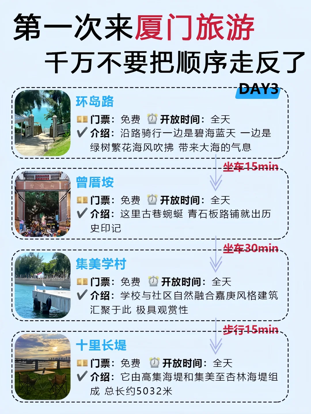 厦门CityWalk 旅游，四天三夜打卡经典路线