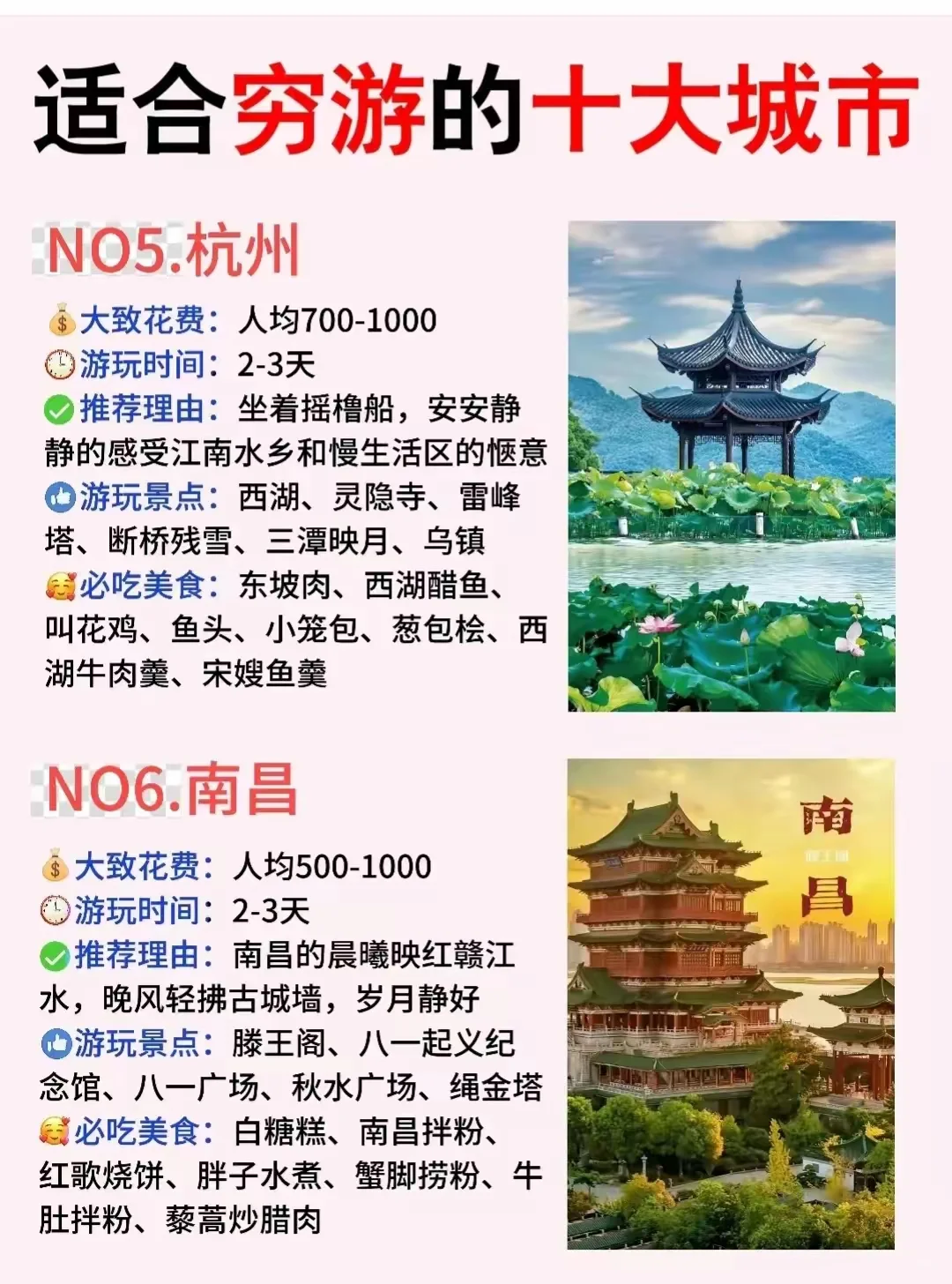 适合穷游的十大城市，你去过几个？
