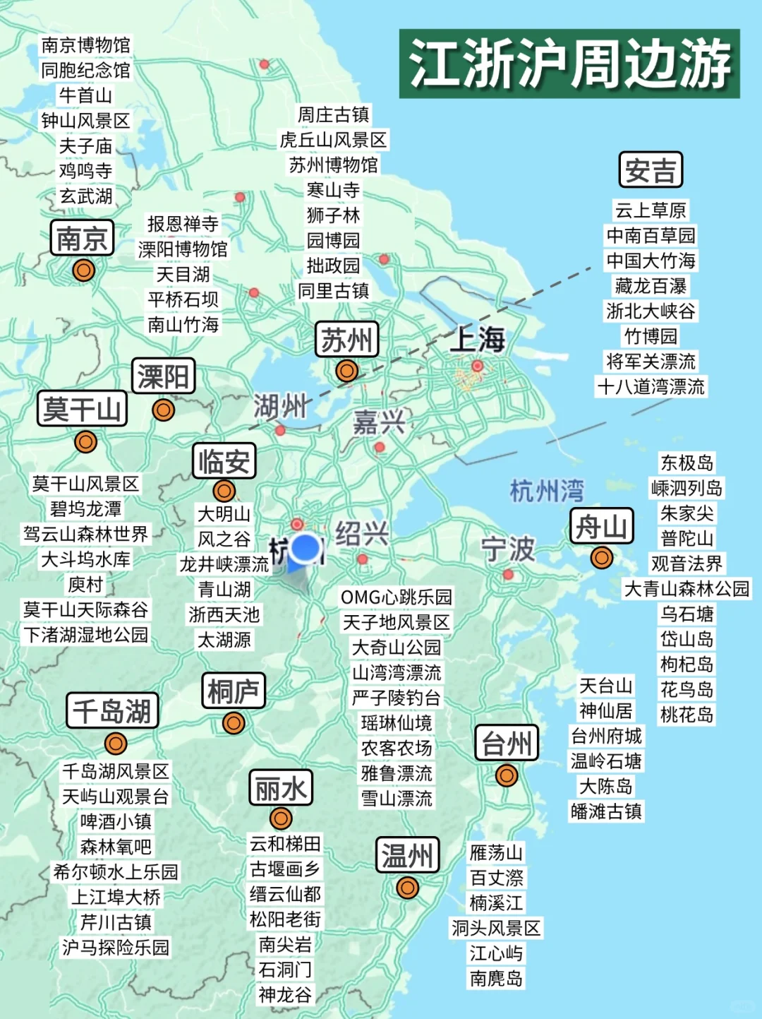 一篇文章搞定夏季江浙沪团建‼保姆级攻略