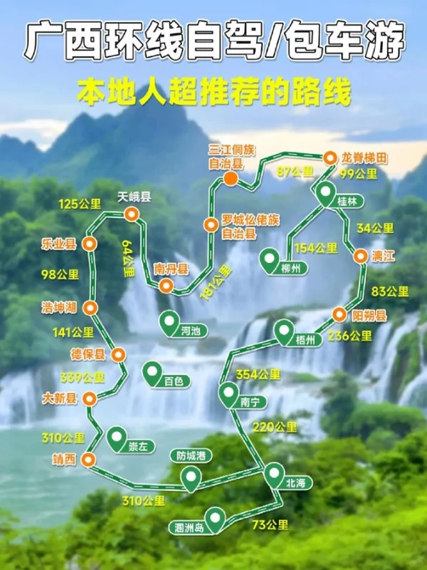 广西景点大全与自驾游路线