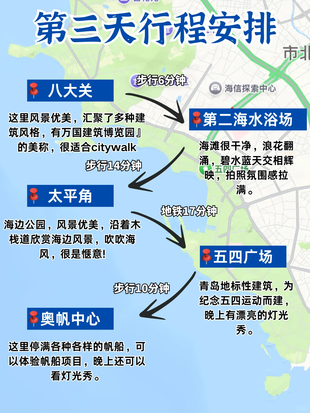 青岛私藏版景点地图来啦～主打不绕路