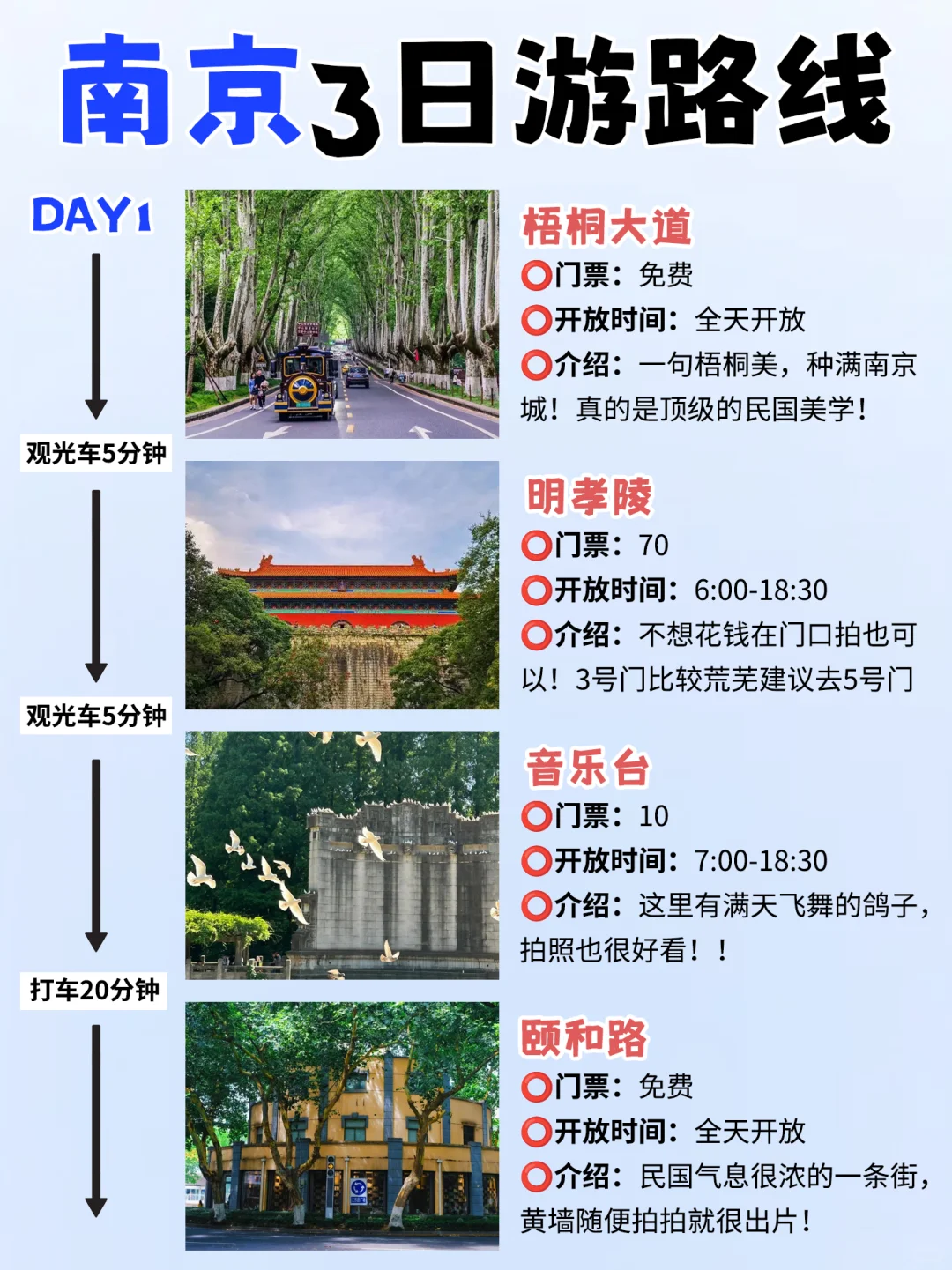 我的天🤦南京本地小学生总结的景点也太详细