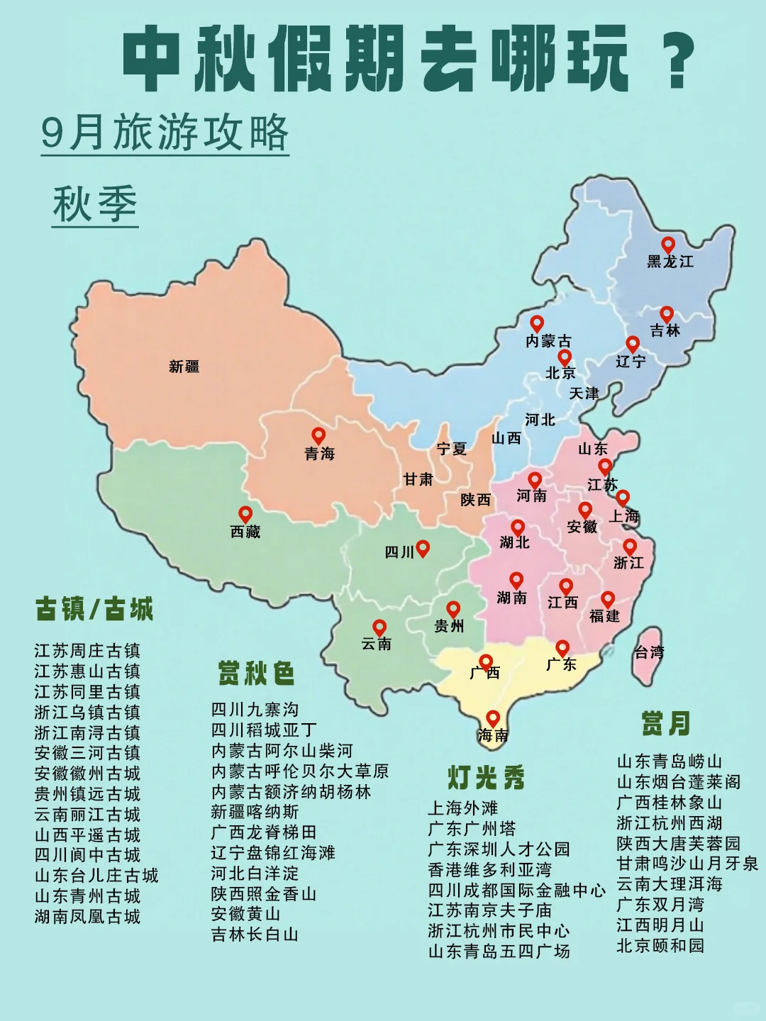 熬夜十天十夜,2025 全国旅游攻略来啦!