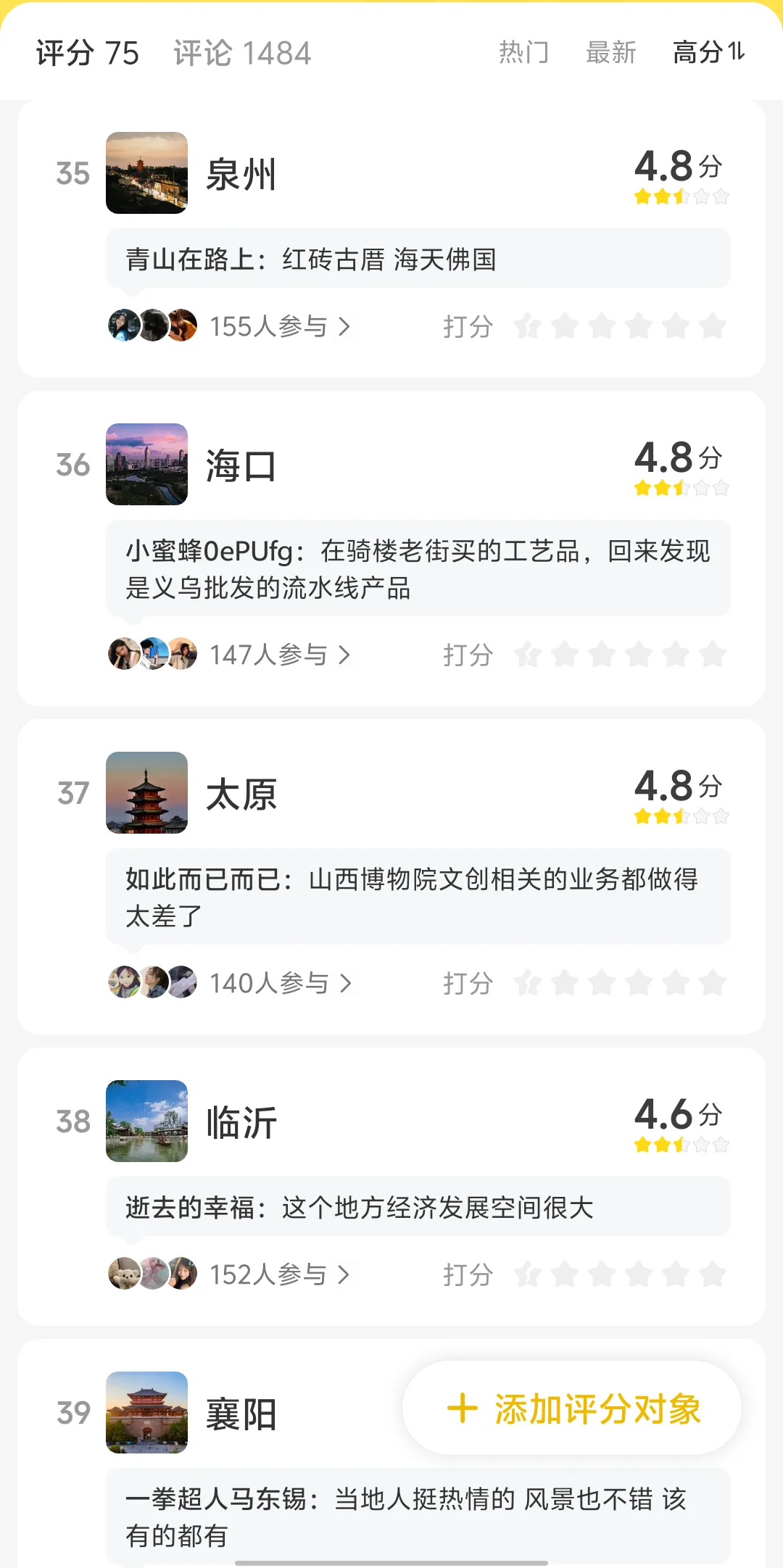 最值得去的旅游城市 TOP1竟然是！！