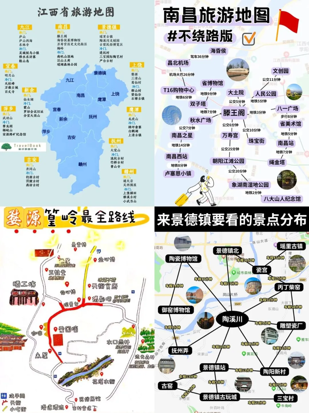 南昌-婺源-景德镇 3天2夜玩转江西|附攻略