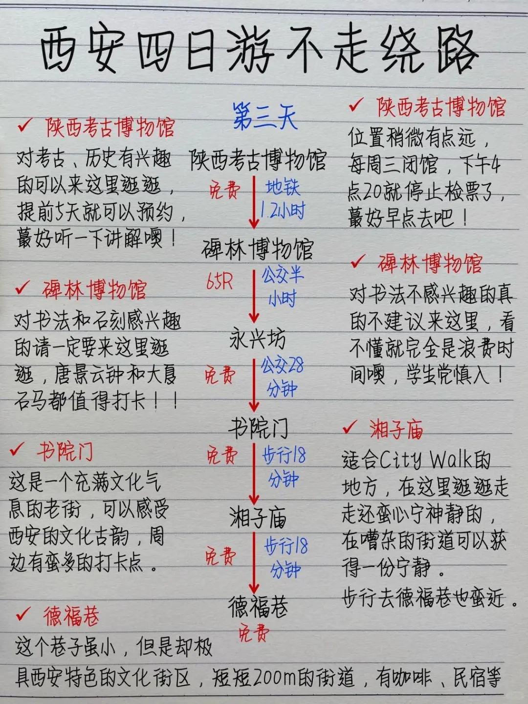 淡季去西安玩四天！！真的不要太爽啦！！