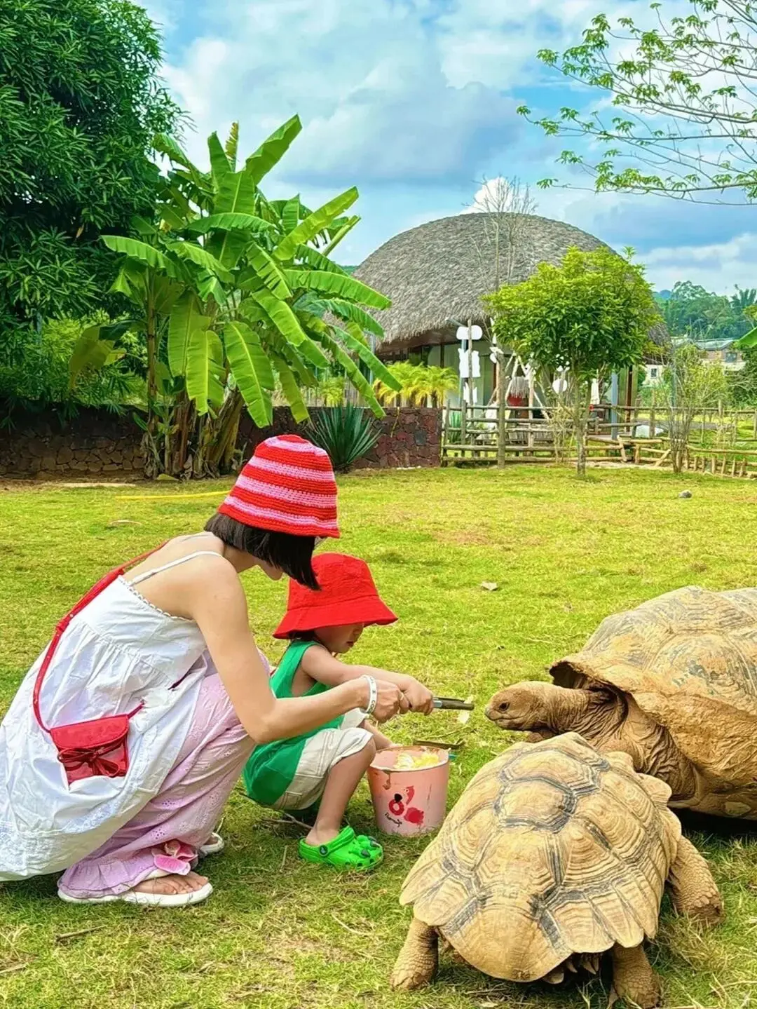 在三亚和崇左间选了崇左，娃玩到不想回家😂