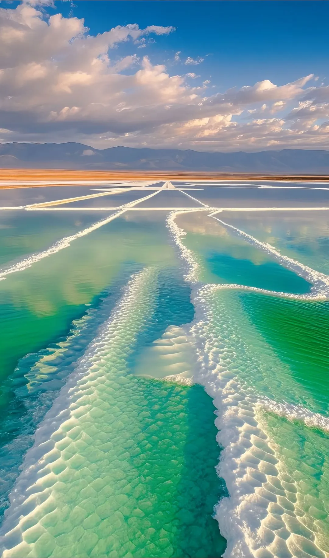 大柴旦翡翠湖，甘青环线的绝美打卡点💧