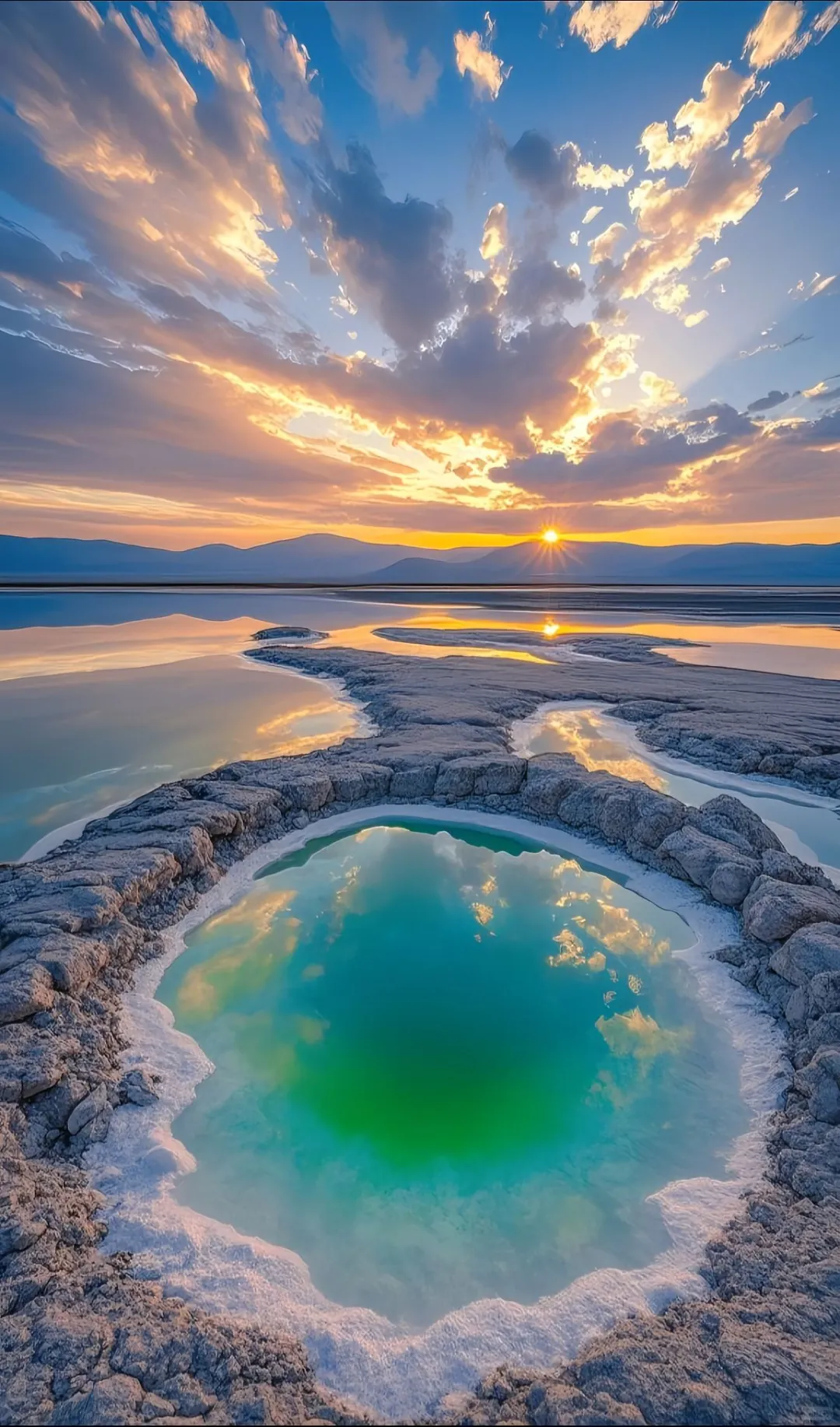 大柴旦翡翠湖，甘青环线的绝美打卡点💧