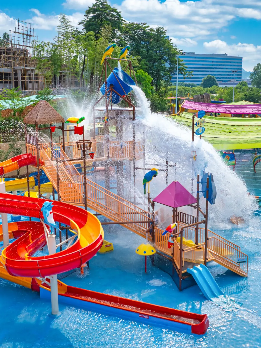 在安吉！暑假必来水上乐园💦雨林餐厅🍴