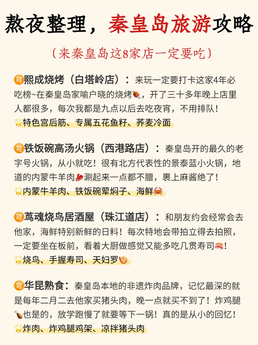 📍秦皇岛4日游不绕路🙅‍♂️路线安排