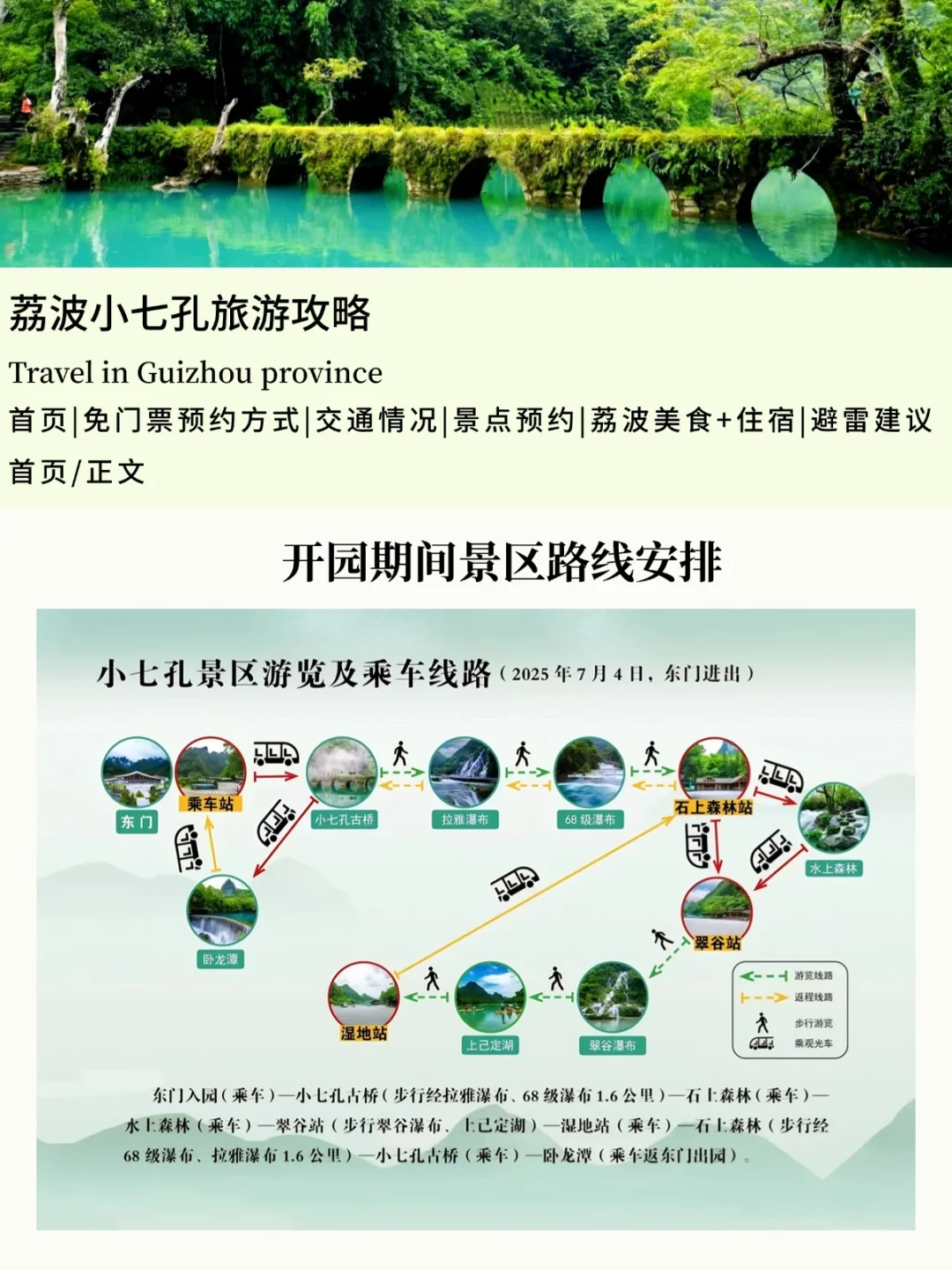 刚通知⚠️荔波小七孔免票开园😍附省力路线