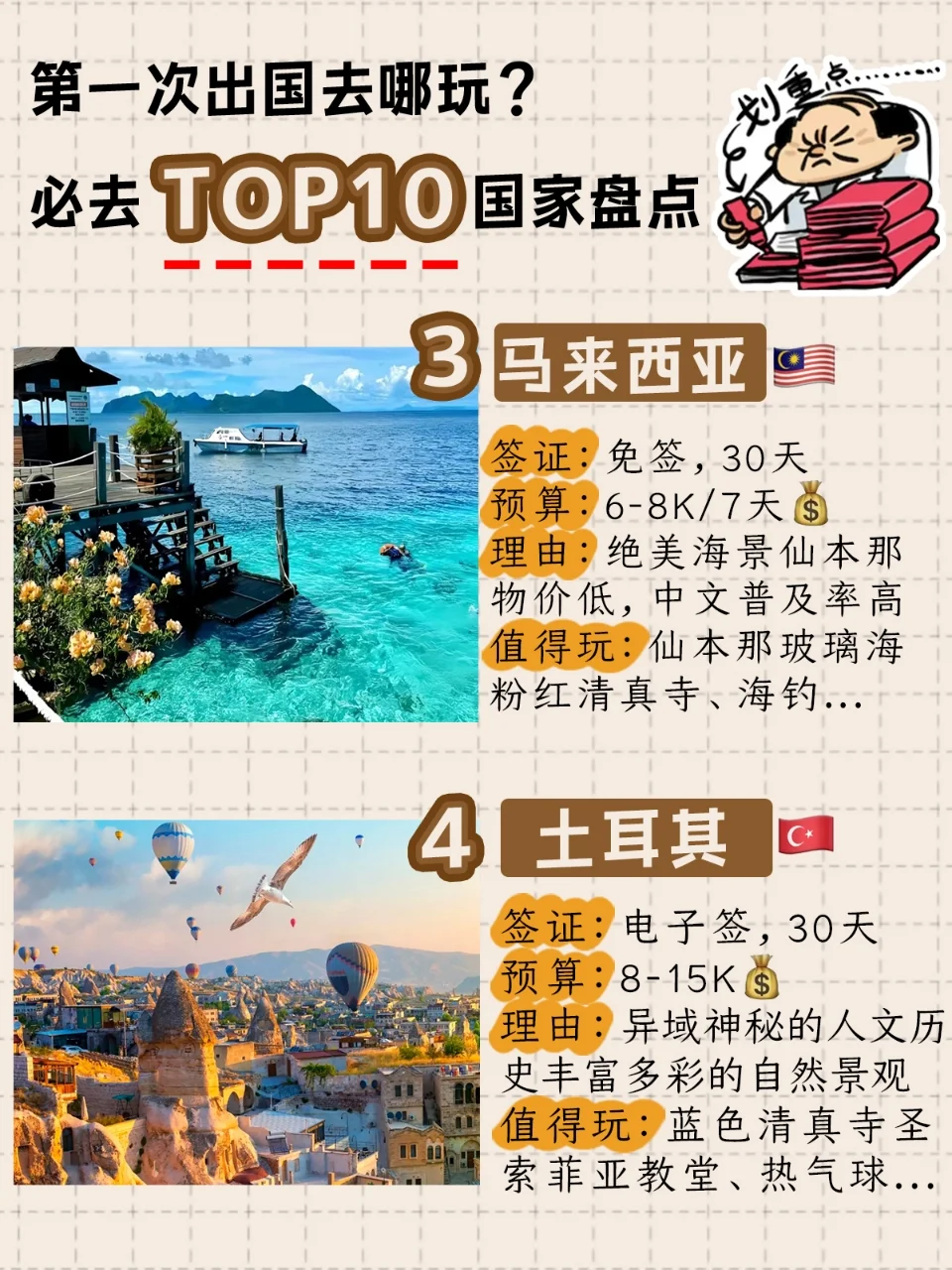 第一次出国玩top10国家盘点