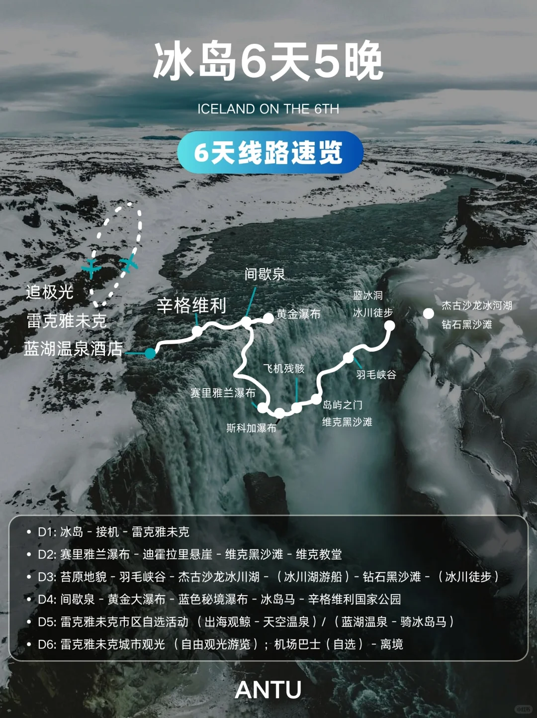 🇮🇸冰岛夏季限定，2-8经典小团6天5晚