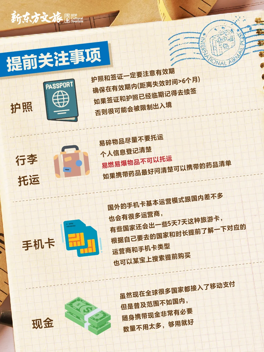 第一次出国旅行必看❗保姆级攻略！收藏！