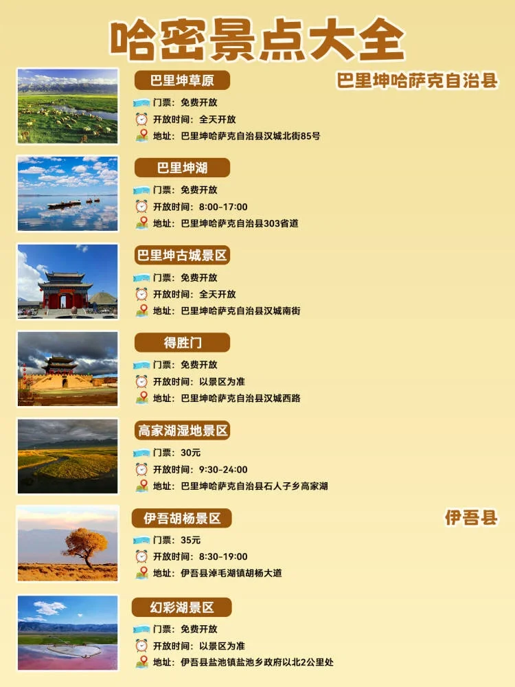 避暑胜地新疆哈密之旅，必玩景点一网打尽！