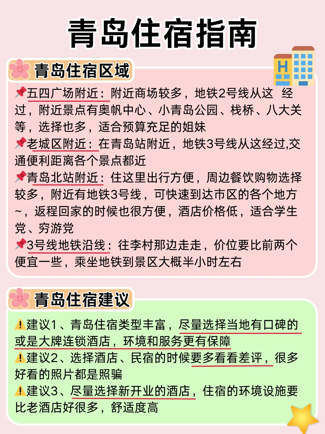 青岛旅游景点/交通/住宿攻略，一篇搞定👌