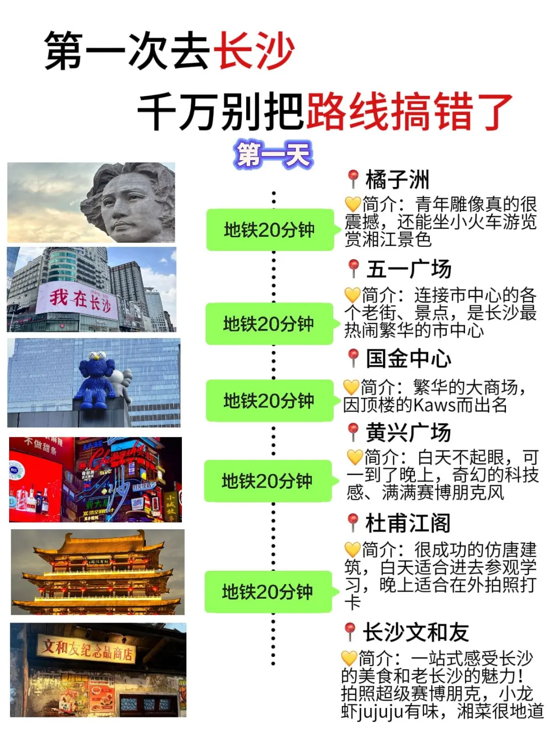 第一次去长沙！一定别把游玩顺序搞反啦