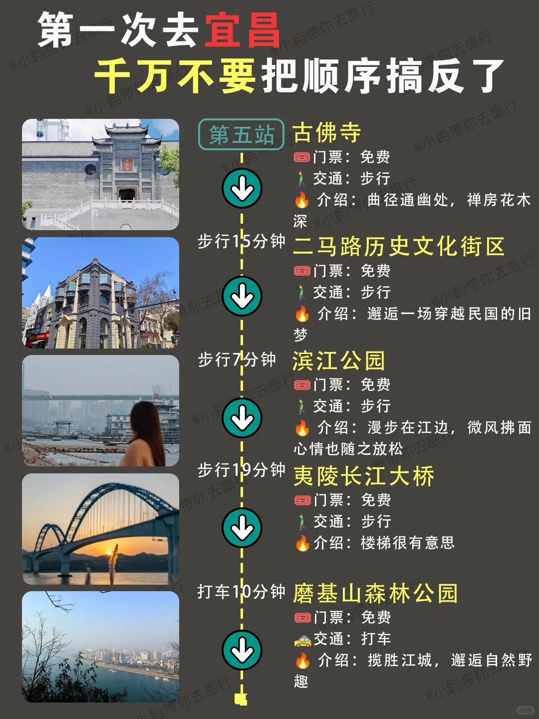 第一次去宜昌🔥千万别把游玩顺序搞反了❗