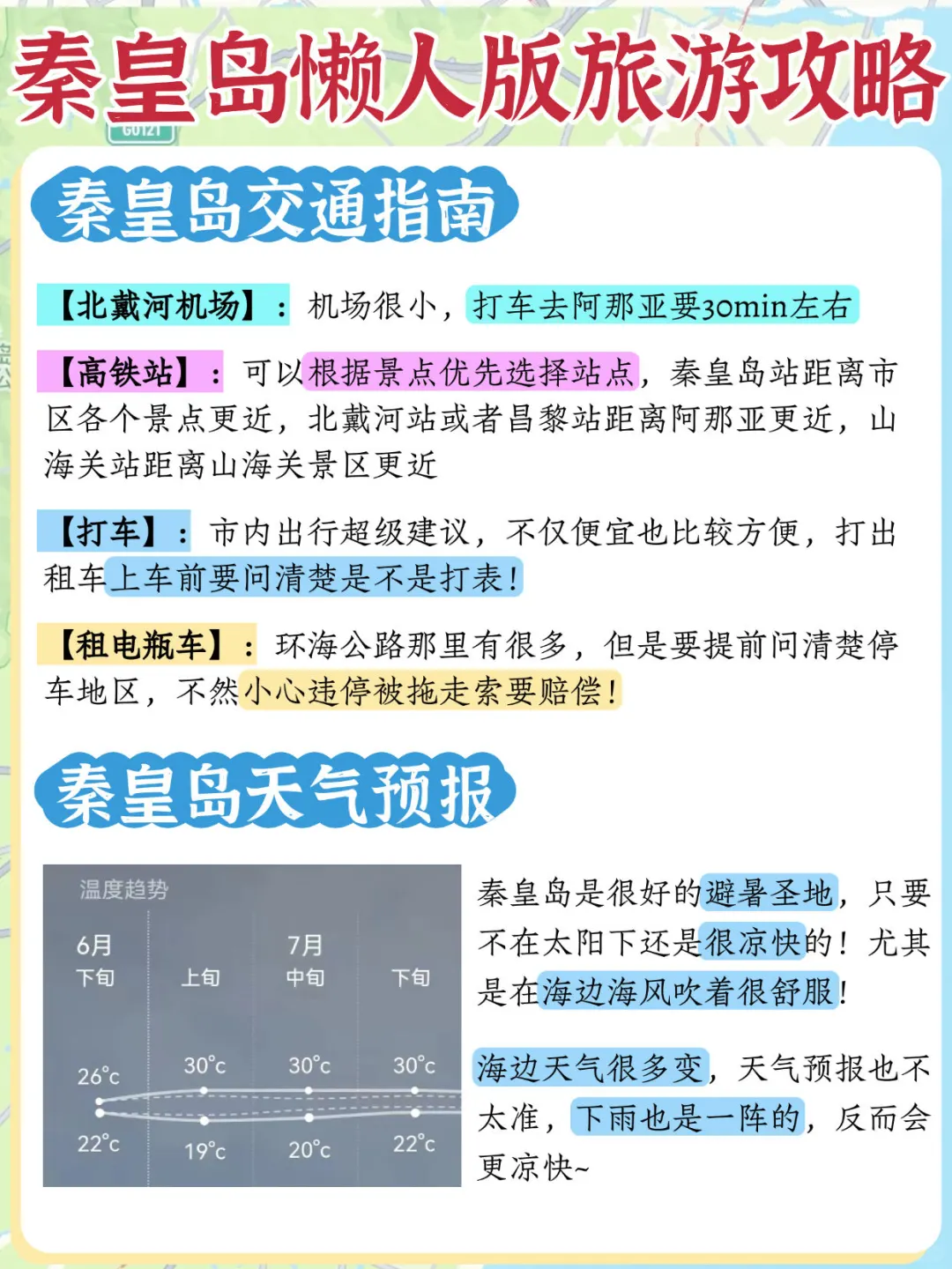 秦皇岛游玩地图分享❗️包详细不踩坑的‼️