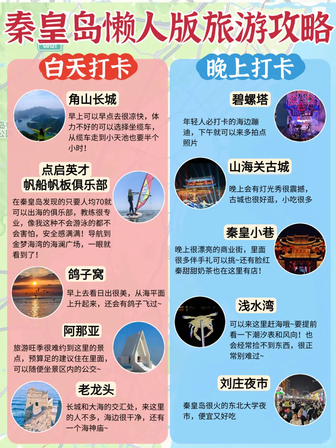 秦皇岛游玩地图分享❗️包详细不踩坑的‼️