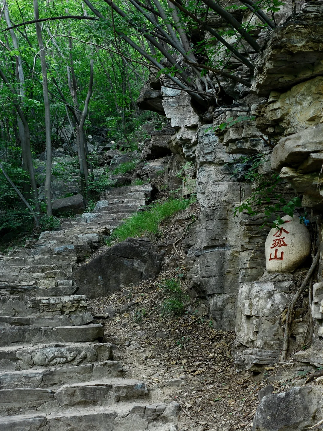 北京钻进25℃峡谷💦瀑布下踩水捞鱼太绝了!