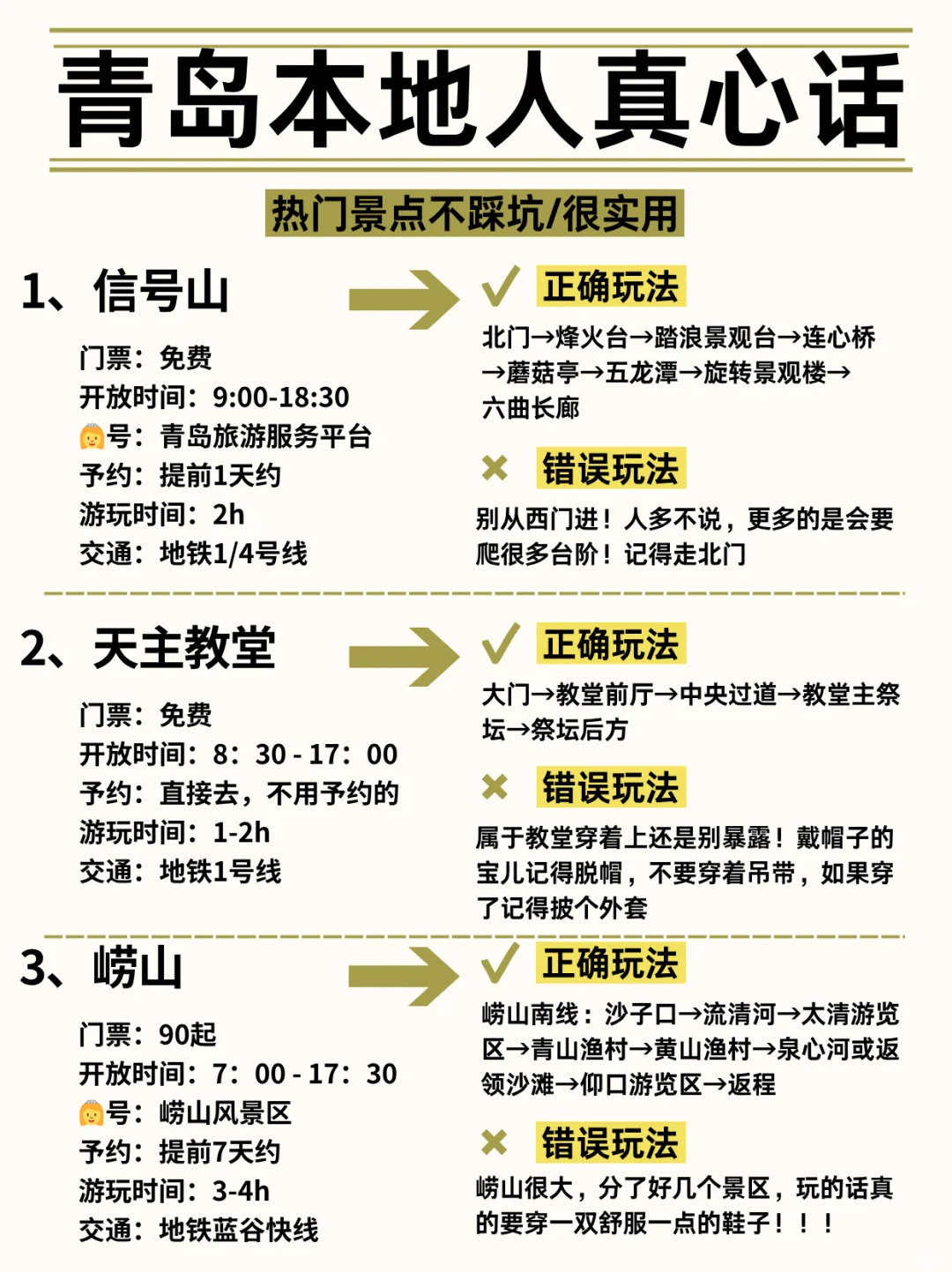 😭青岛会惩罚每一个不用心做攻略的p人！