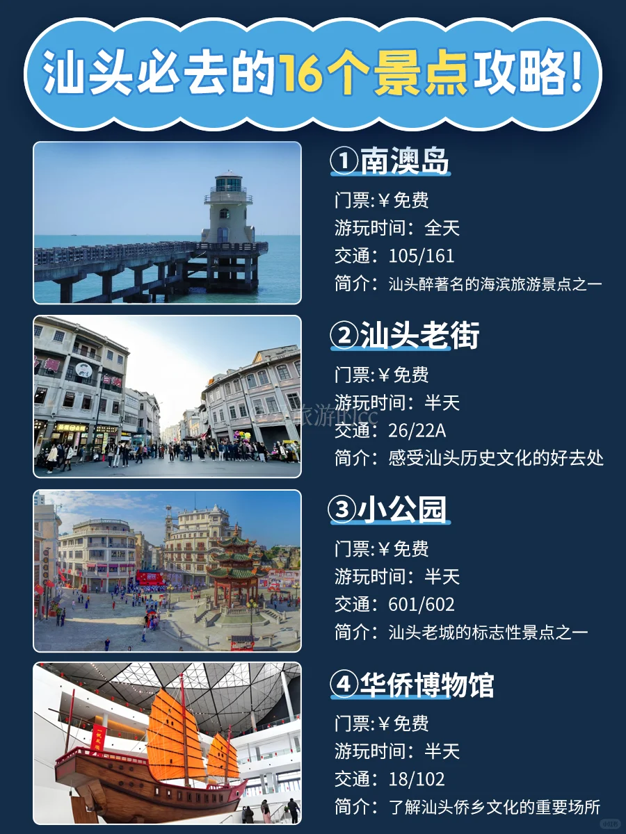 汕头旅游攻略‼️16个景点攻略码住🔥不踩雷