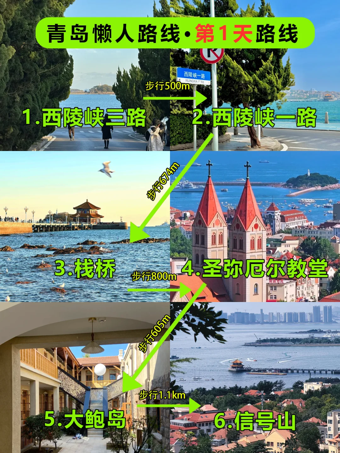 青岛懒人版3⃣天旅游攻略✅主打一个不绕路