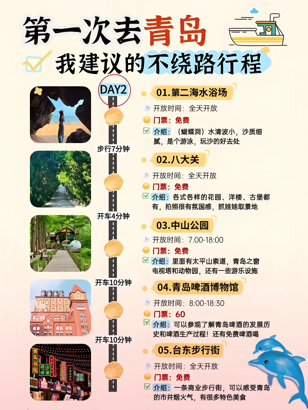 暑期青岛自由行攻略，超详细不踩雷❗