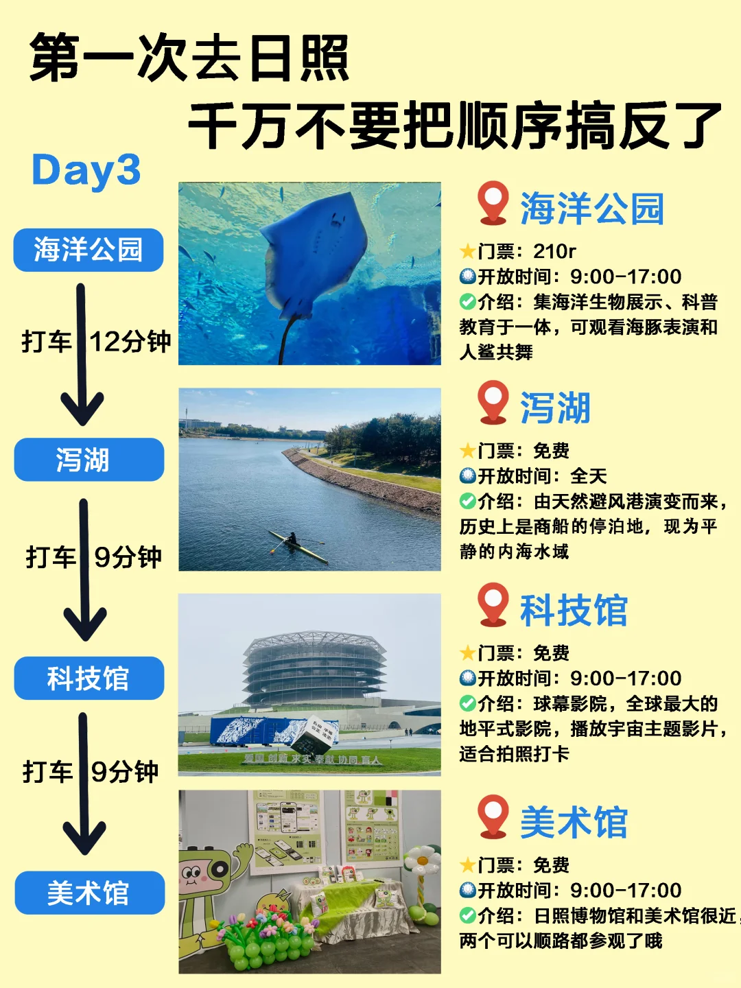 🌊日照5天4夜｜保姆级旅游路线攻略，不绕路❗