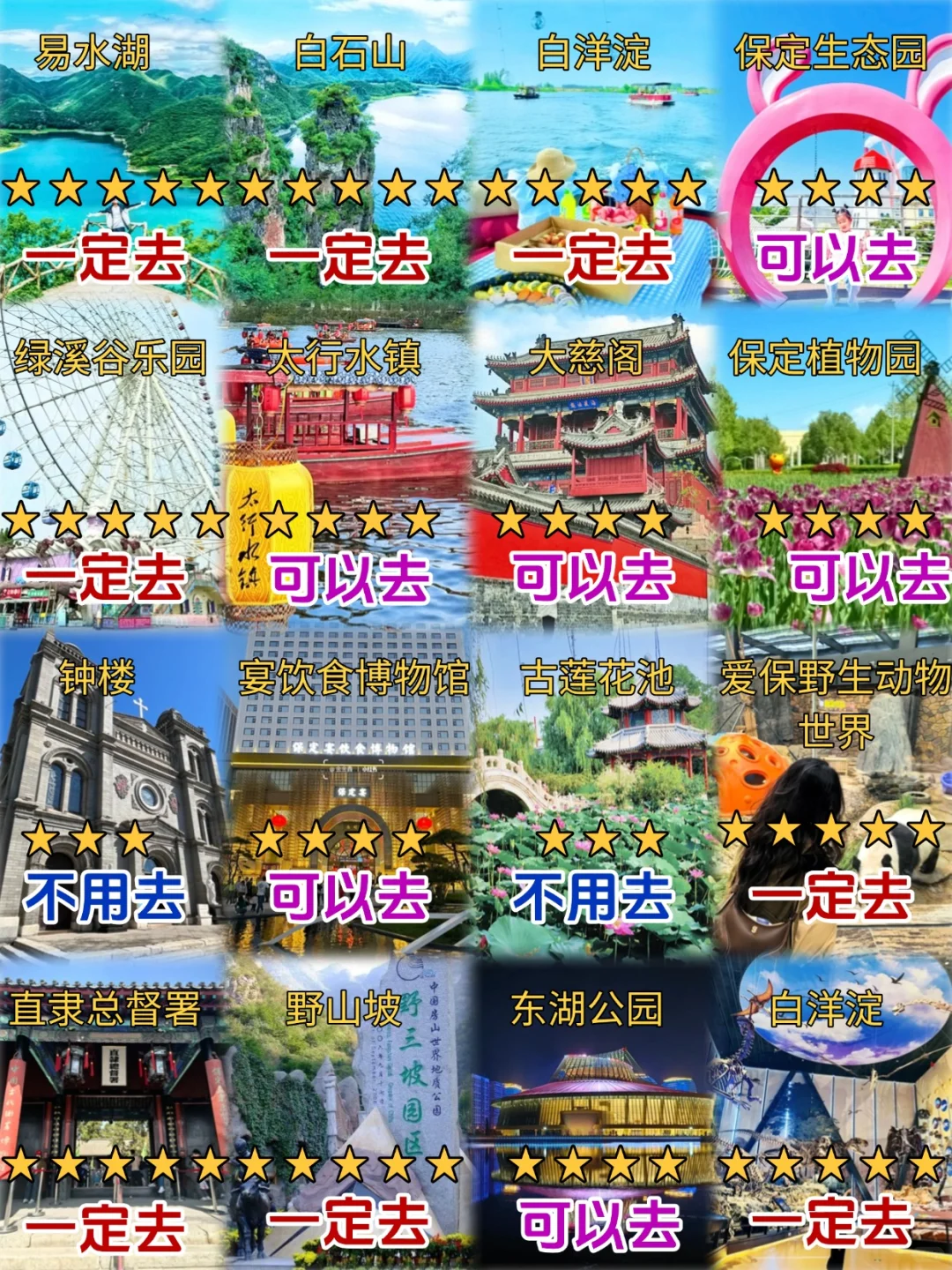 拜托🙏暑假来保定这些景点一定要知道