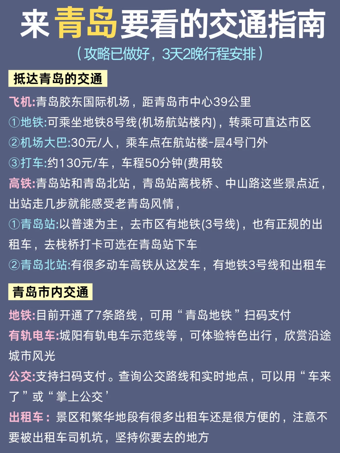 青岛|不绕路，靠这份手绘地图轻松搞定❗