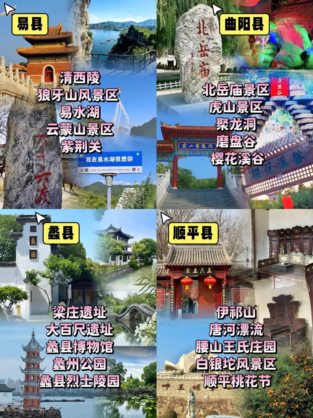 保定24个县市，120个景点，今天一篇给你说清