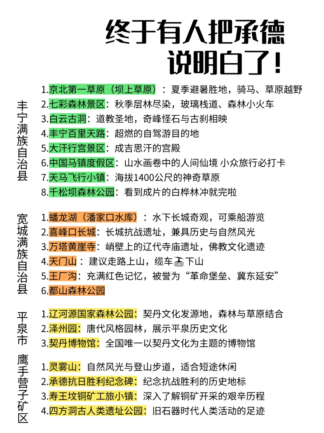 终于有人把承德说明白了!