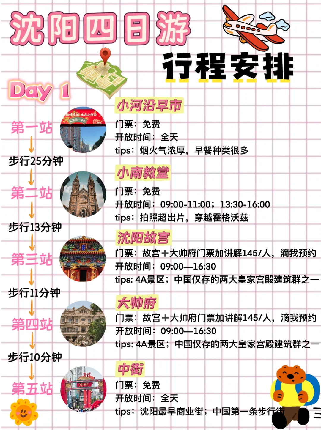 沈阳旅游攻略|四天三晚超详细‼️