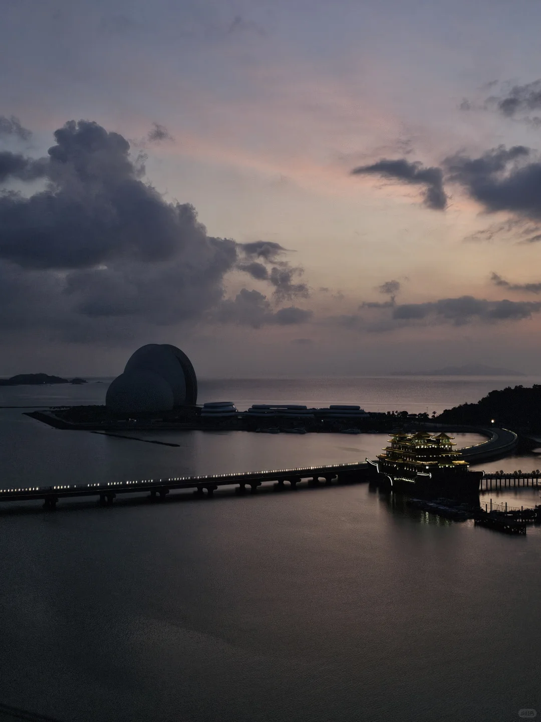 17日珠海景区早间多云间晴❌无日落✔有朝霞