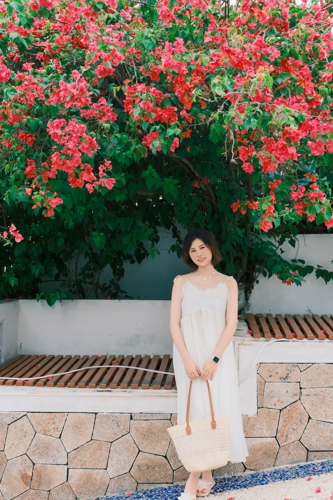 童话里的蓝白小镇🌊