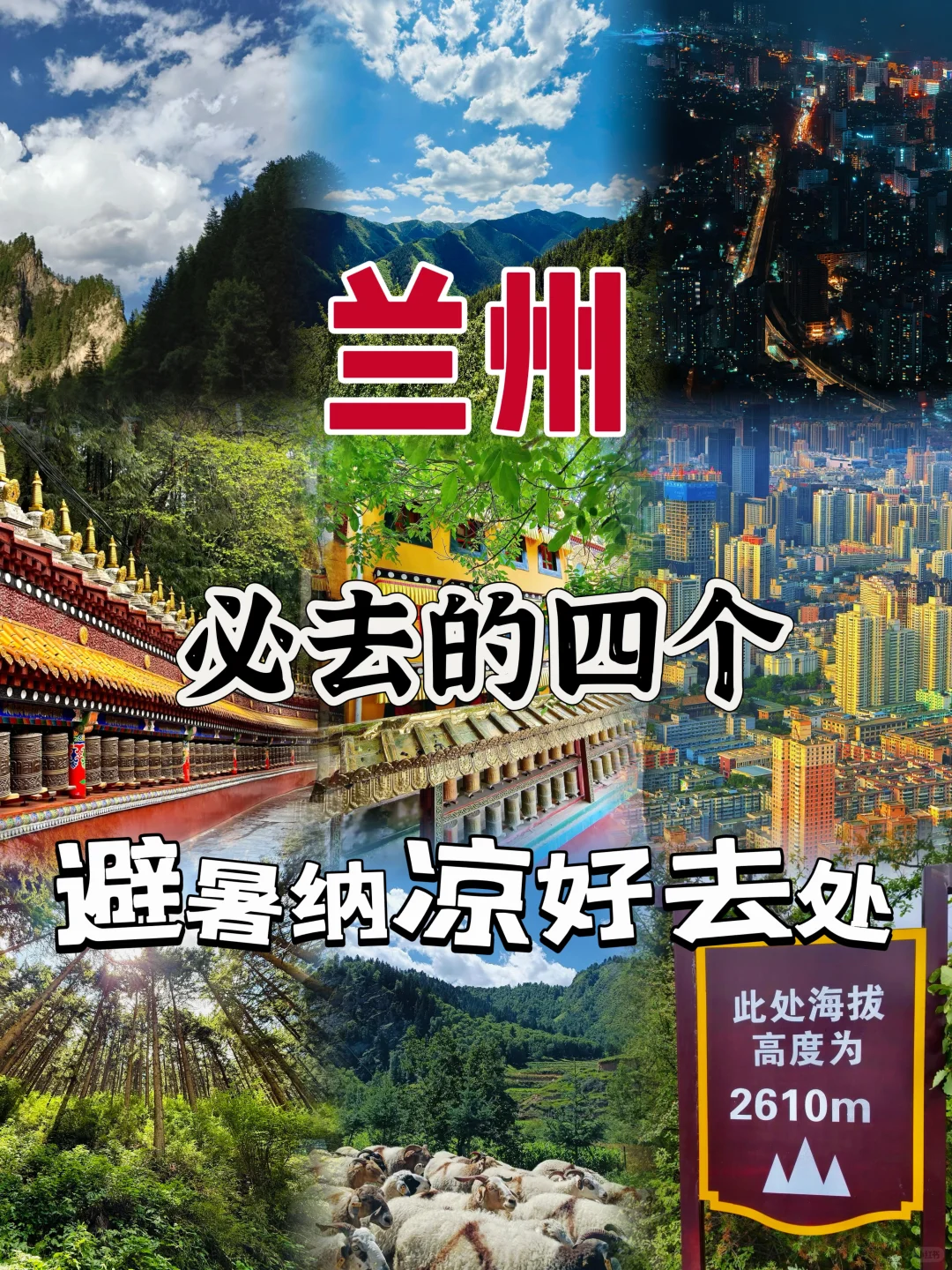 35°C⬇️18°C！兰州四大空调山：1h森林 20min夜