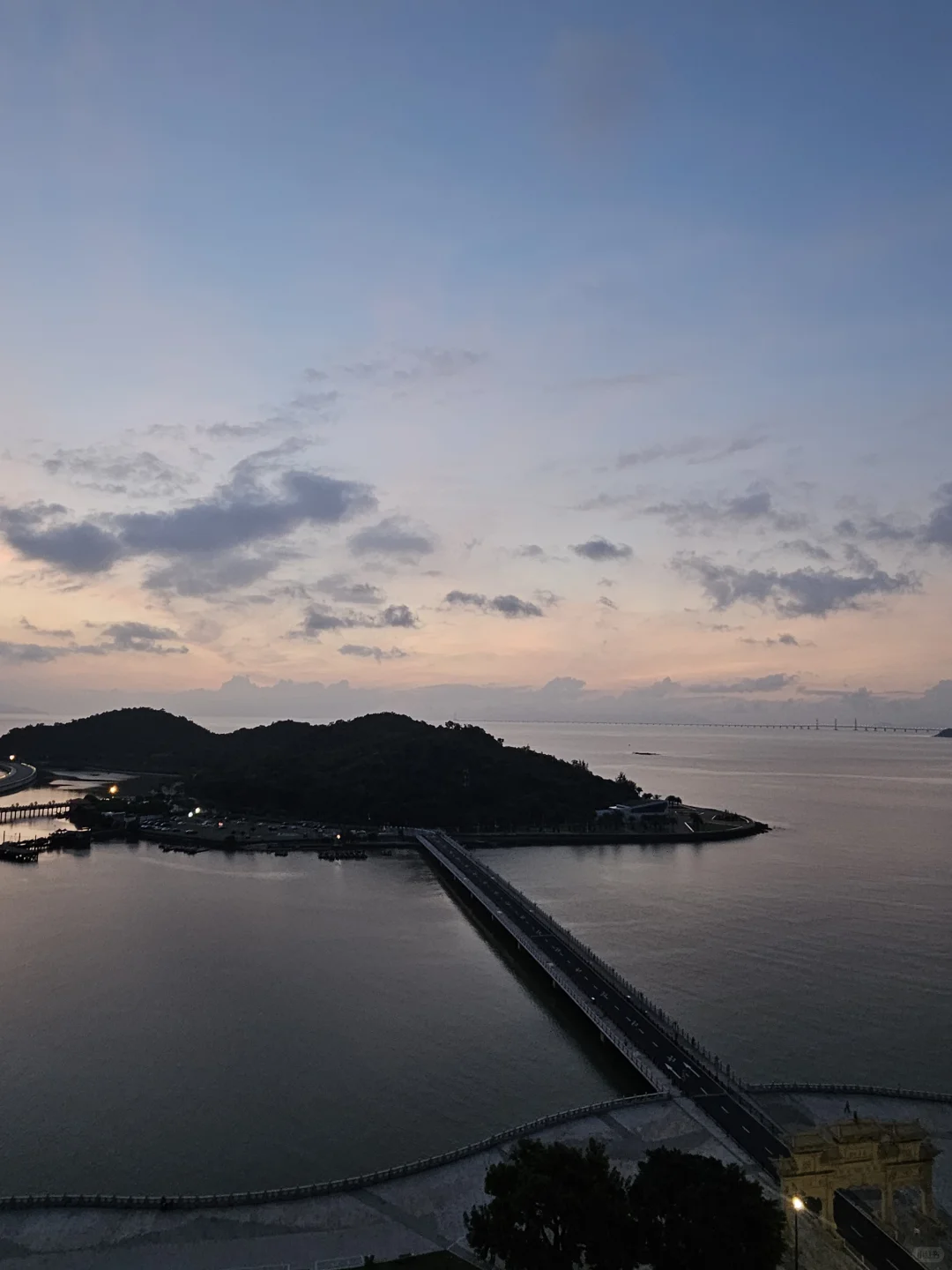 17日珠海景区早间多云间晴❌无日落✔有朝霞