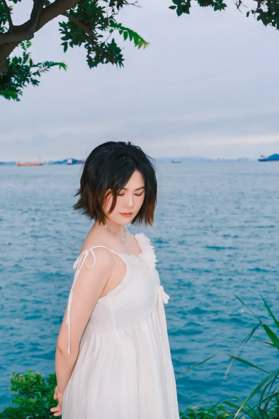 童话里的蓝白小镇🌊