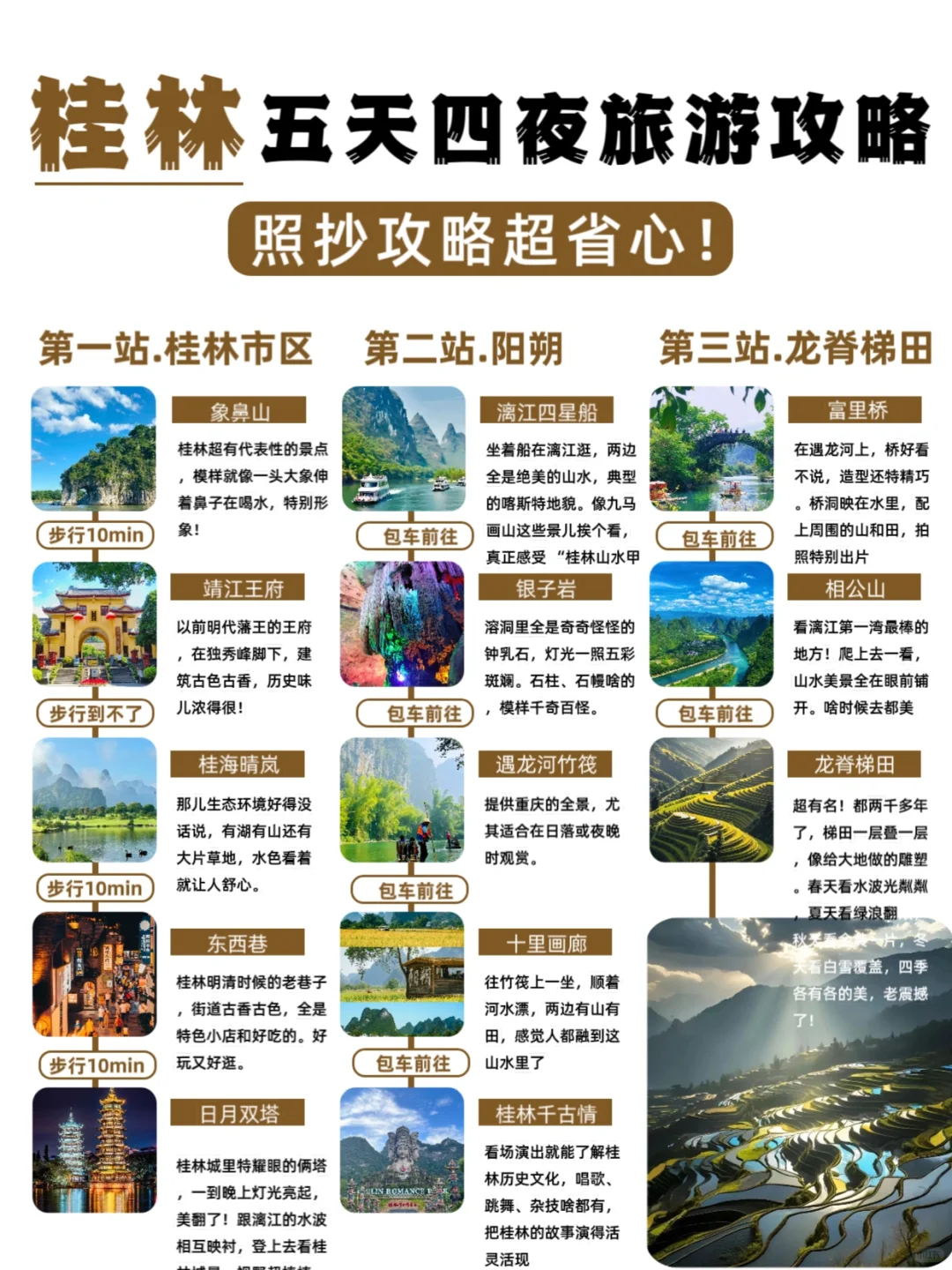 3天2晚保姆级桂林旅游攻略，看完直接抄作业