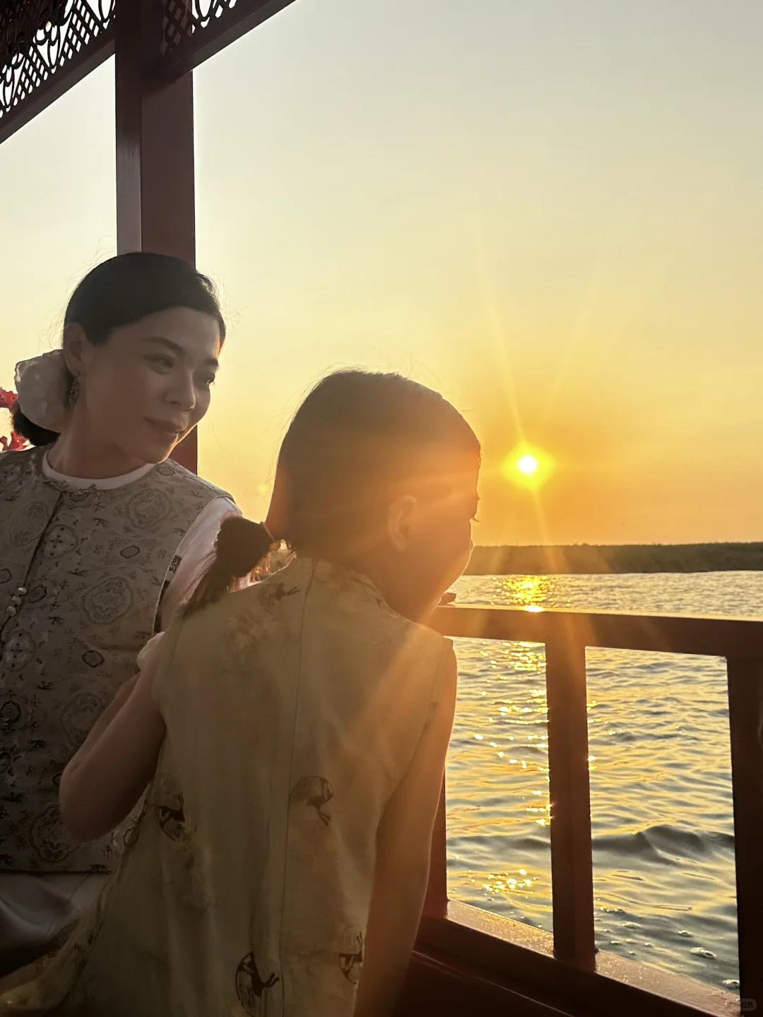 真的不敢相信！在白洋淀遇到了坠美日落🌅