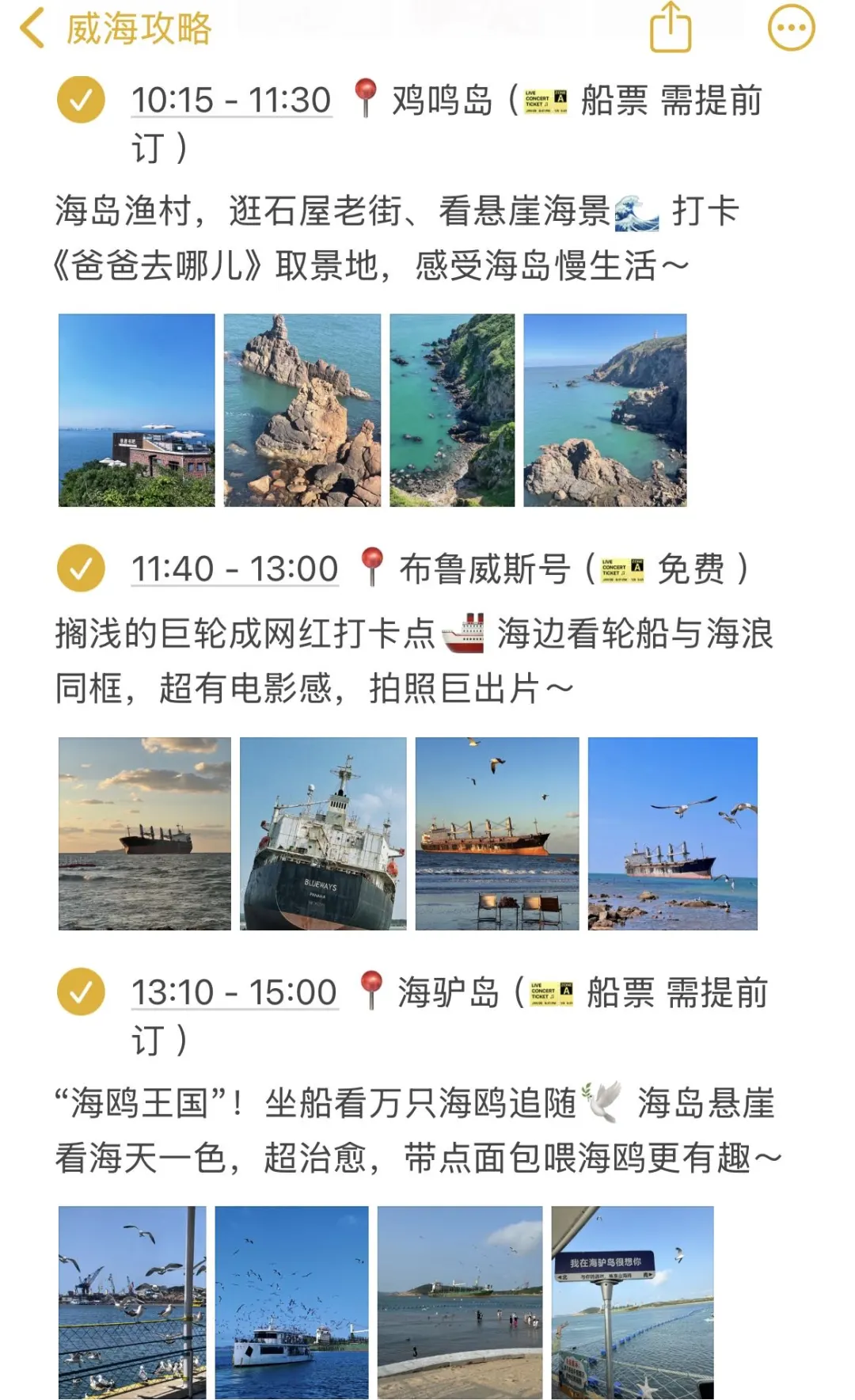 J人对自己熬夜做的威海攻略满意得睡不着…