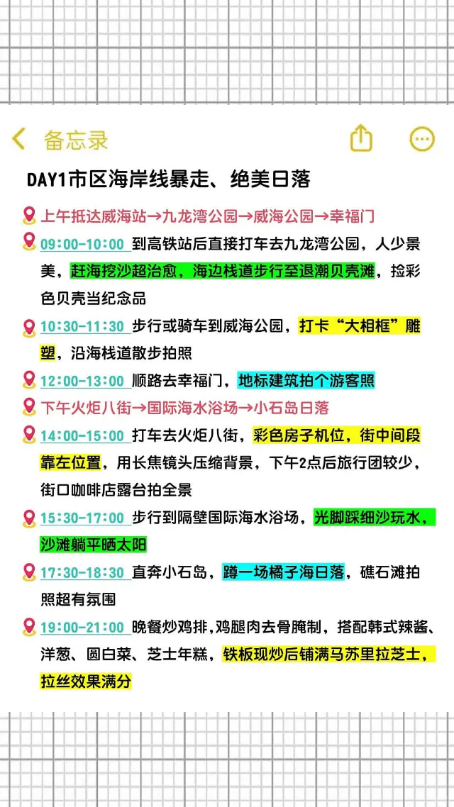 威海7月旅行实用攻略推荐,只用去这三大区域！