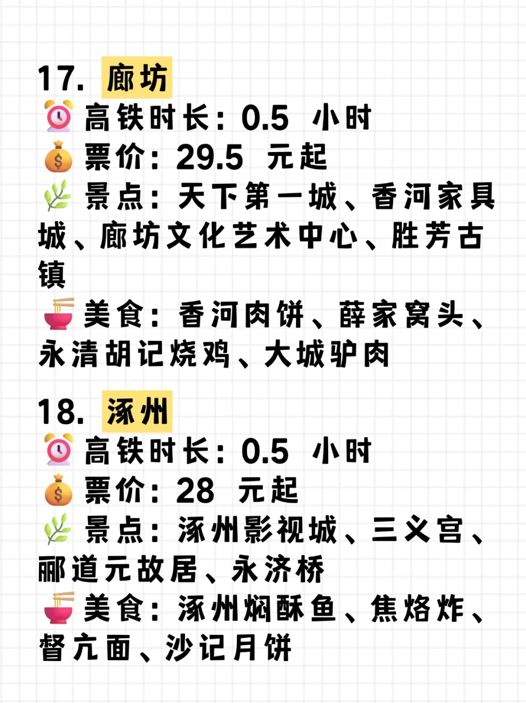 北京❗2h高铁直达的20个旅游城市，建议收藏