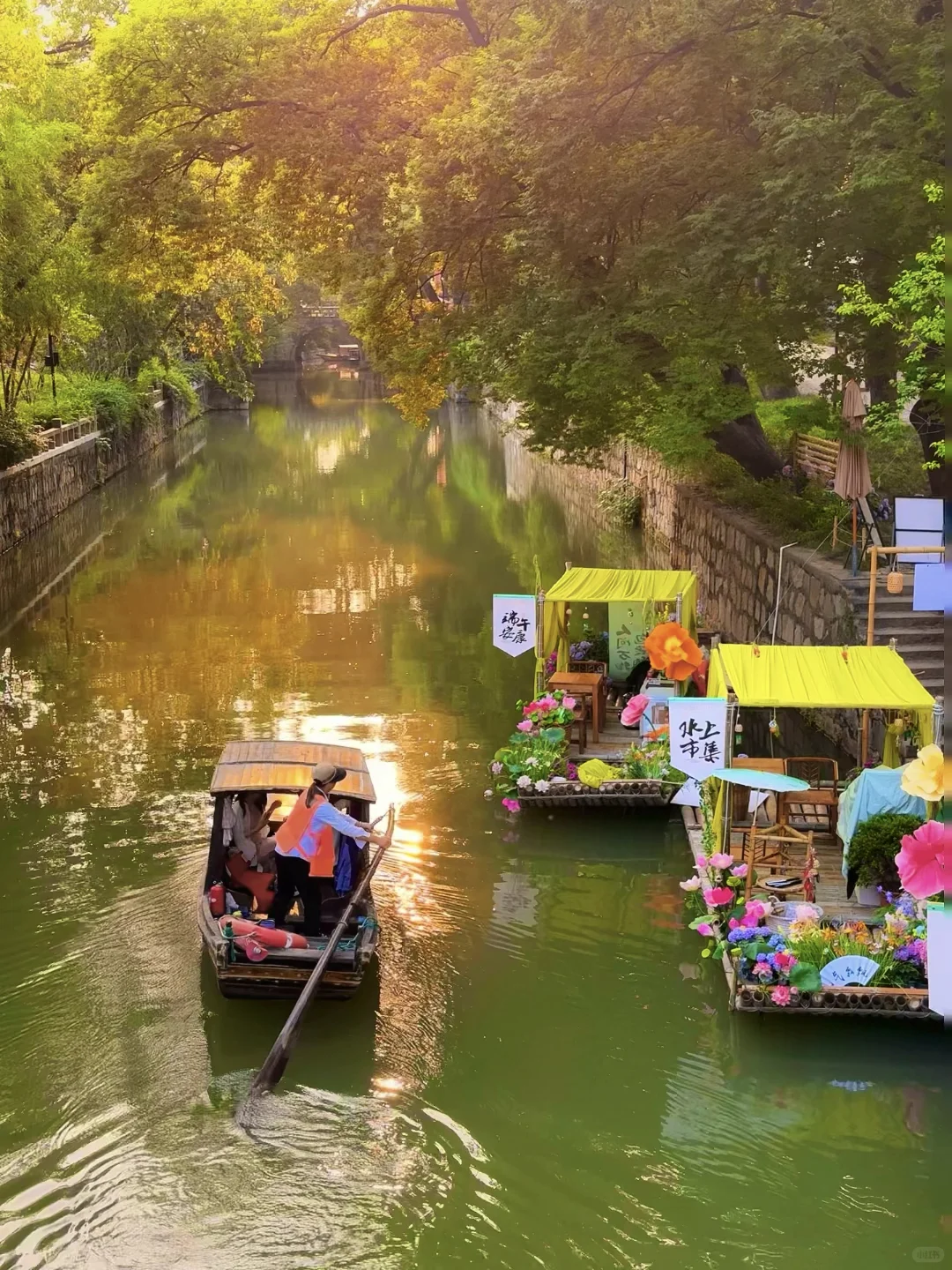 被苏州这极致的中式传统凌霄花美学❗️惊到了