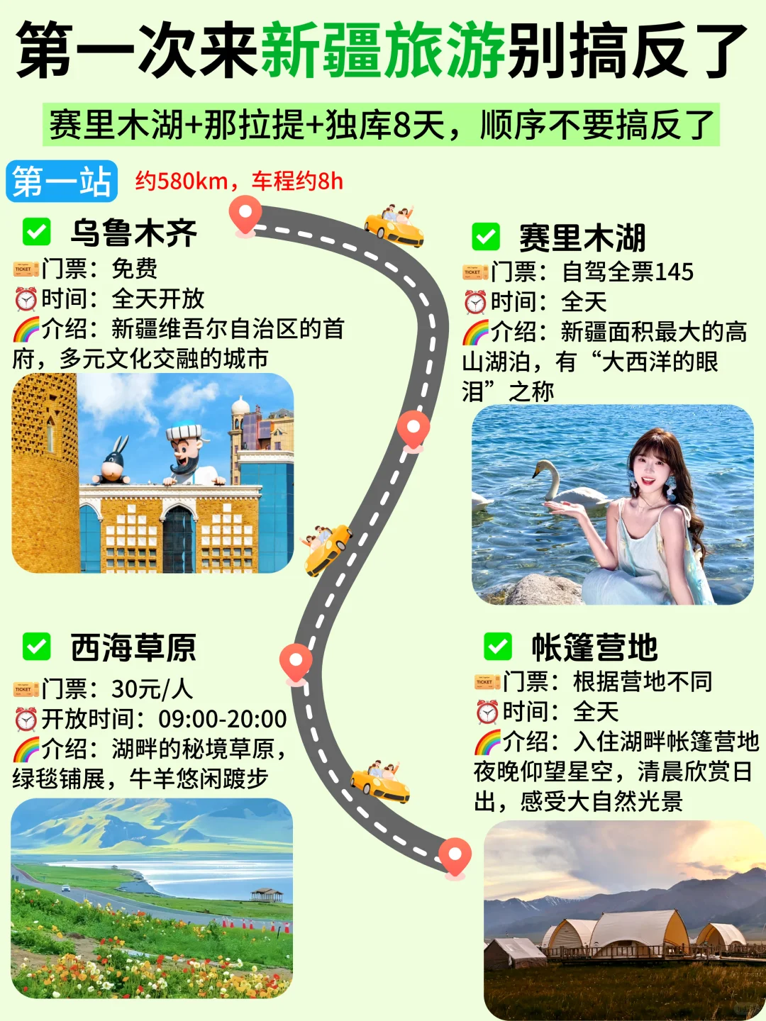 第一次去新疆旅游🔥8天7晚详细行程攻略